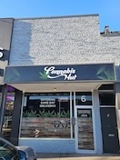Cannabis Hut Rexdale storefront at 6 Rexdale Boulevard in Etobicoke with signage and entrance