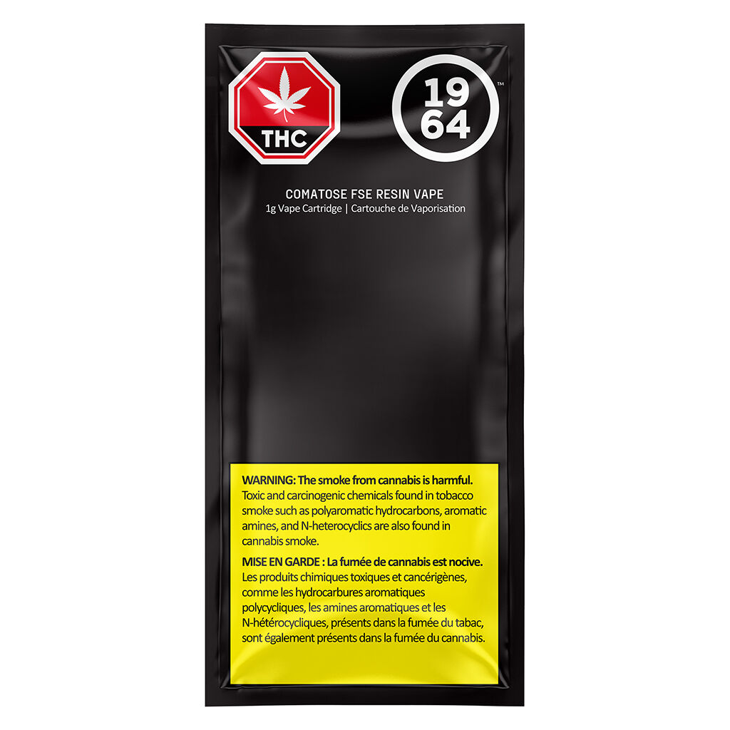 1964 Comatose FSE Resin 510 Thread Cartridge 1g