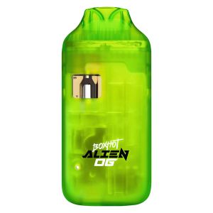 BOXHOT Alien OG disposable vape pen bright green cannabis vaporizer device