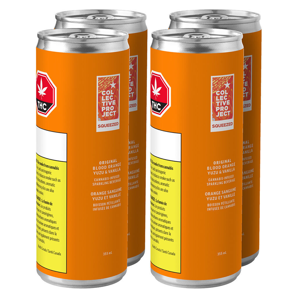Collective Project Blood Orange Yuzu Vanilla cannabis beverages in 355ml cans