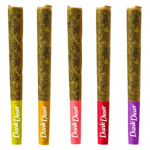 Dank Diner Smoothie Pack infused pre-rolls with assorted flavours and colourful filter tips