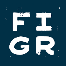 FIGR cannabis brand logo with bold black letters in a square frame on a white background