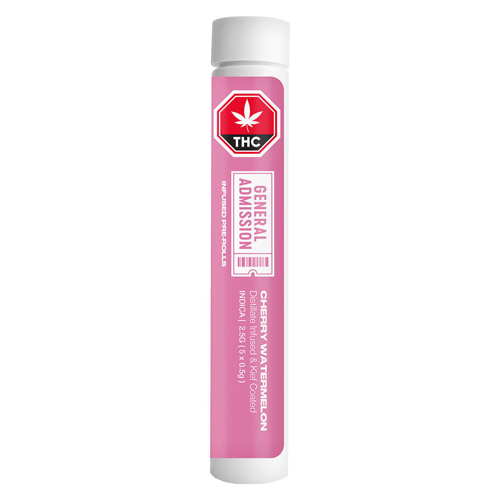 General Admission Cherry Watermelon Distillate Infused Pre-Roll