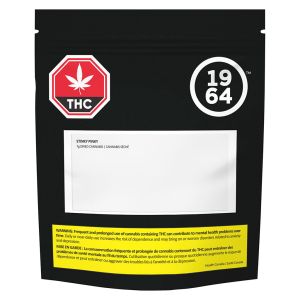 1964 Stinky Pinky 7g dried cannabis flower package high THC indica Pink Kush strain British Columbia